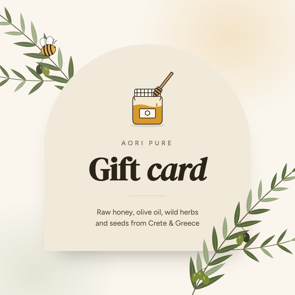 Aori Pure Gift card